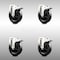 Service Caster 5 Inch 316SS Hard Rubber Wheel Swivel Bolt Hole Caster Set with Lock Brake SCC SCC-SS316BHTTL20S514-HRS-4 - alternate 1